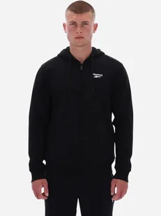 Bluza męska rozpinana streetwear z kapturem Reebok Colton Small Logo Zi 100240560 M Czarna (1200175332664). Bluzy męskie streetwear - Bluzy męskie - miniaturka - grafika 1