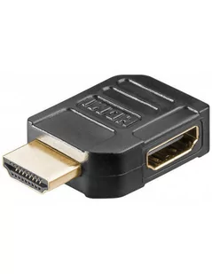 Wentronic 51724 adapter HDMI pod kątem prostym (gniazdo HDMI na wtyk HDMI) 1 szt. czarny 51724-GB - Złącza, przejściówki, adaptery - miniaturka - grafika 2