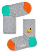 Skarpetki damskie - Happy Socks Skarpety "Banana" w kolorze szarym ze wzorem - miniaturka - grafika 1