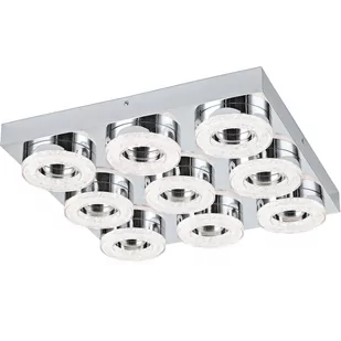 Eglo Plafon lampa sufitowa Fradelo 9x4W LED chrom kryształ 95665 - Lampy sufitowe - miniaturka - grafika 1