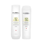Szampony do włosów - Goldwell DUALSENSES RICH REPAIR Szampon 250 ml + Odżywka 200 ml 0000052701 - miniaturka - grafika 1