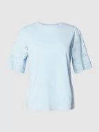 Koszulki i topy damskie - T-shirt z haftem angielskim model ‘YASLEX’ - miniaturka - grafika 1