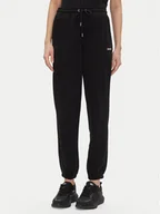 Spodnie sportowe damskie - DKNY Sport Spodnie dresowe DP5P3632 Czarny Relaxed Fit - miniaturka - grafika 1