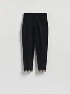 Spodnie męskie - Reserved - Spodnie slim carrot - czarny - miniaturka - grafika 1