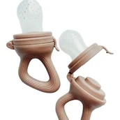 Gryzaki dla dzieci - Gryzak Smoczek Do Podawania Pokarmu Na Owoce I Warzywa Blw Brązowy L - miniaturka - grafika 1