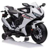 Pojazdy elektryczne dla dzieci - Honda Cbr 1000Rr Motor Na Akumulator Jeździk 12V Światło Dźwięk Biały - miniaturka - grafika 1
