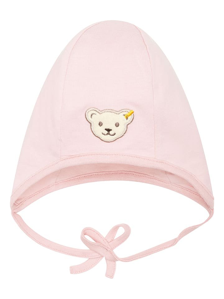 Steiff Czapka w kolorze jasnoróżowym
