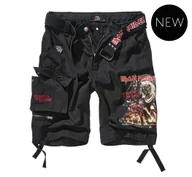 Spodnie męskie - spodnie bojówki krótkie IRON MAIDEN SAVAGE SHORTS - THE NUMBER OF THE BEAST black-5XL - miniaturka - grafika 1