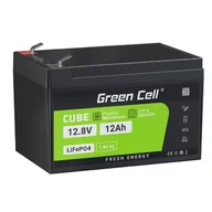 Baterie do zasilaczy awaryjnych UPS - Green Cell Akumulator litowo-żelazowo-fosforanowy LiFePO4 12V 12.8V 12Ah do paneli solarnych, kamperów oraz łodzi - miniaturka - grafika 1