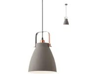 Lampy sufitowe - Redo 01-1275 - Żyrandol na lince ARNE 1xE27/42W/230V szary - miniaturka - grafika 1