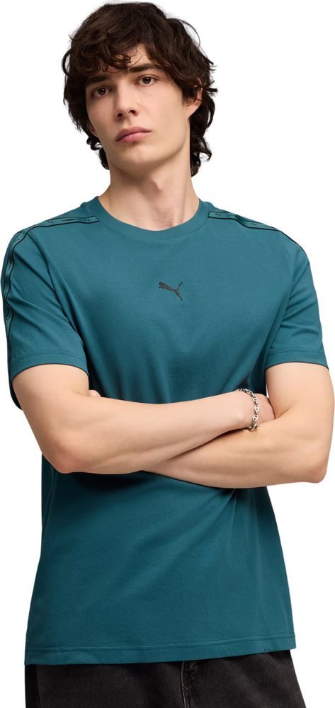 Puma Koszulka męska Puma Tape Tee turkusowa 691693 41 M