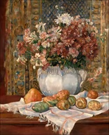 Plakaty - Galeria Plakatu, Plakat, Still Life With Flowers And Prickly Pears, Auguste Renoir, 60x80 cm - miniaturka - grafika 1