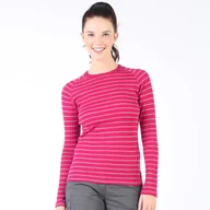 Bluzy narciarskie - Bluza narciarska damska Woolona Skadi z suwakiem 100% Merino - miniaturka - grafika 1