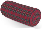 Poduszki dekoracyjne - Poduszka wałek z zakładkami, czerwona kratka, Ø20  50 cm, Bristol - miniaturka - grafika 1
