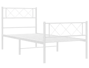Białe metalowe łóżko loftowe 100x200 cm - Bambi - Łóżka - miniaturka - grafika 1