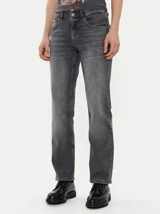 ONLY Jeansy Lopez 15339694 Szary Straight Fit - Spodnie damskie - miniaturka - grafika 1
