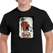 Koszulki męskie - P186 MĘSKA KOSZULKA PIŁKARSKA LAMINE YAMAL FC BARCELONA BAWEŁNA BARCA XL - miniaturka - grafika 1