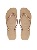 Klapki i japonki damskie - Havaianas Japonki 4000030.3581 Złoty - miniaturka - grafika 1