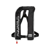 Sprzęt asekuracyjny i ratunkowy - Kamizelka Ratunkowa Pneumatyczna 150N Automatyczna - czarna - miniaturka - grafika 1