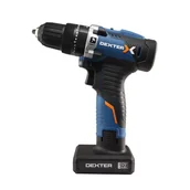 Wiertarko-wkrętarki akumulatorowe - DEXTER Wiertarko-wkrętarka udarowa 12V 30Nm 2+4Ah + ładowarka  - miniaturka - grafika 1