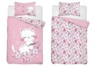 Pościel dla dzieci - Pościel bawełniana do łóżeczka 100x135 5136a kotek - miniaturka - grafika 1