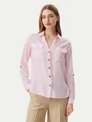 Koszule damskie - Vero Moda Koszula Bumpy 10275283 Różowy Regular Fit - miniaturka - grafika 1