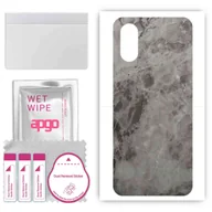 Szkła hartowane na telefon - Folia naklejka skórka strukturalna na TYŁ do Sony Xperia 5 V -  Marmur Czarny - apgo SKINS - miniaturka - grafika 1