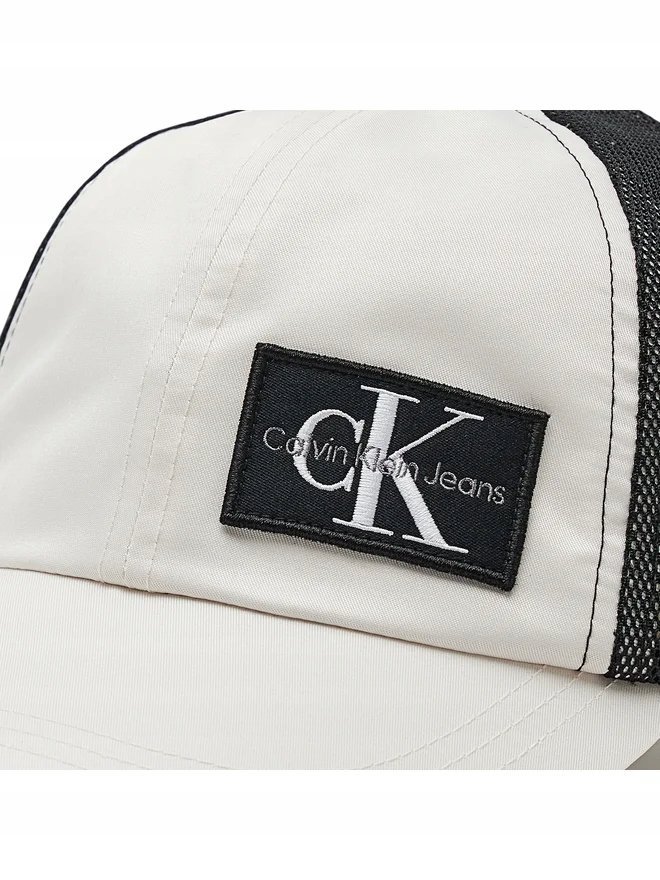 Calvin Klein czapka z daszkiem beżowy rozmiar uniwersalny