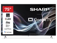 Telewizory - SHARP 75JP7465E 75" 4K Google TV Dolby Vision Srebrny - miniaturka - grafika 1