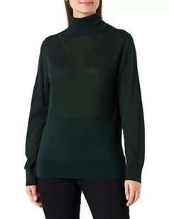 G-STAR RAW Damski sweter Core Roll Neck Knit, Zielony (Laub D166-4287), S - Swetry damskie - miniaturka - grafika 1