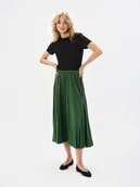 Spódnice - Plisowana spódnica zielona - miniaturka - grafika 1