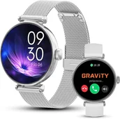 Smartwatch - Gravity GT26-8 SR/SR/WH Zegarek damski - miniaturka - grafika 1