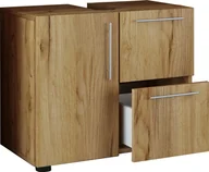 Szafki łazienkowe - Drewniana szafka łazienkowa z szufladą Flandu - miniaturka - grafika 1