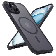 Etui i futerały do telefonów - Etui do Apple iPhone 14 obudowa Alogy MagSafe Hybrid Matte Case pokrowiec matowy z ochroną obiektywu czarny - miniaturka - grafika 1