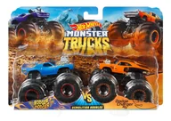 Samochody i pojazdy dla dzieci - Hot Wheels, zestaw pojazdów, Monster Trucks, Rodger Doger Vs. Dodge Charger, 2-pak - miniaturka - grafika 1
