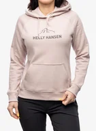 Bluzy sportowe damskie - Bluza damska Helly Hansen F2F Organic Cotton Hoodie 2.0 - pink cloud - miniaturka - grafika 1