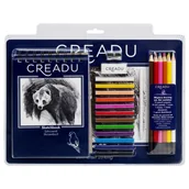 Kredki, ołówki, pastele i pisaki - Creadu, Zestaw do rysowania 28 elementów - miniaturka - grafika 1