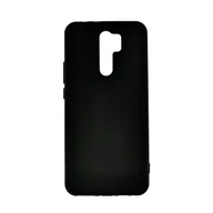 Etui i futerały do telefonów - Etui apgo Silicone Matte do Xiaomi Redmi 9 - matowe, silikonowe, czarne - miniaturka - grafika 1