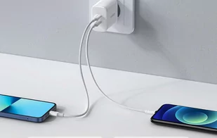 Ładowarka sieciowa UGREEN CD243, 2x USB-C, 40W (biała) - Ładowarki do telefonów - miniaturka - grafika 3