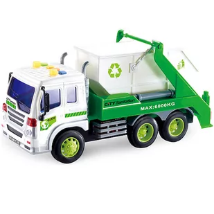 Śmieciarka Z Kontenerem Światło Dźwięk 1/24 - Samochody i pojazdy dla dzieci - miniaturka - grafika 1