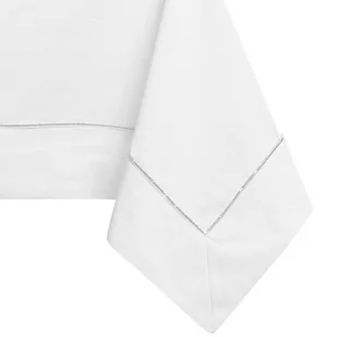 Obrus Pure Biały Gładki Klasyczny 110x110 DecoKing - TCLOTH/DK/PURE/BRD/PPG/WHITE/110X110 - Obrusy i serwetki - miniaturka - grafika 1