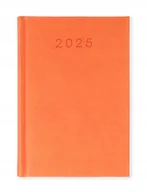 Kalendarze - KALENDARZ książkowy A6 DZIENNY 2025 MAŁY TERMINARZ POMARAŃCZOWY TURY PLANER - miniaturka - grafika 1