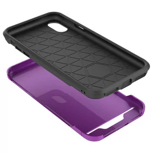 Zizo Star Diamond Hybrid Cover Etui iPhone X (Purple/Black) - Etui i futerały do telefonów - miniaturka - grafika 3