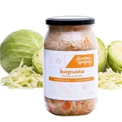 Warzywa w marynacie - Kapusta Kiszona Naturalnie 800g Przetwory Warzywne Kiszone Specjały - miniaturka - grafika 1