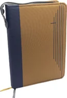 Dewocjonalia - Okładka na Pismo Święte, dowolny rozmiar, wzór BEŻ, zamykana na zamek - miniaturka - grafika 1