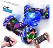 Zabawki zdalnie sterowane - SAMOCHÓD STEROWANY GESTAMI + 2 x PILOT - AUTO 4X4 zdalnie sterowany AKUMULATOR - miniaturka - grafika 1