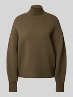Swetry damskie - Sweter z dzianiny ze stójką — Capsule Wardrobe - miniaturka - grafika 1