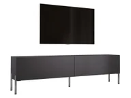 Szafki RTV - Szafka pod telewizor w kolorze antracytowym z chromowanymi nogami, A: szer: 170 cm cm, wys: 52 cm, gł: 32 cm. Meble pod telewizor, stolik pod telewizor, ława pod telewizor - miniaturka - grafika 1