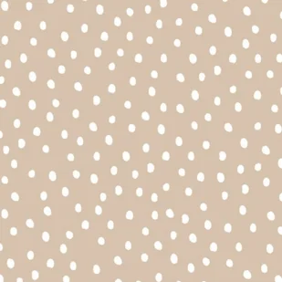 Tapeta Irregular Dots Beige - Wyposażenie pokoiku dziecięcego - miniaturka - grafika 1