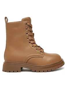 Tommy Hilfiger Trapery Lace-Up Bootie T3A5-33568-0092 M Brązowy - Buty dla dziewczynek - miniaturka - grafika 1